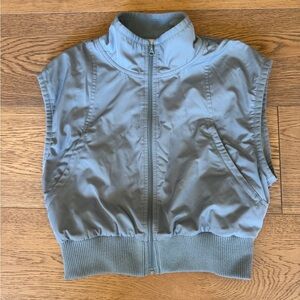 ALO Yoga Gray Zip-Up Vest